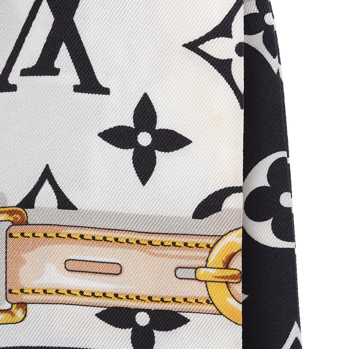 Silk Monogram Confidential Bandeau Black
