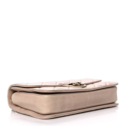 Chanel Glazed Calfskin Medium Perfect Edge Flap Light Pink 3 of 10