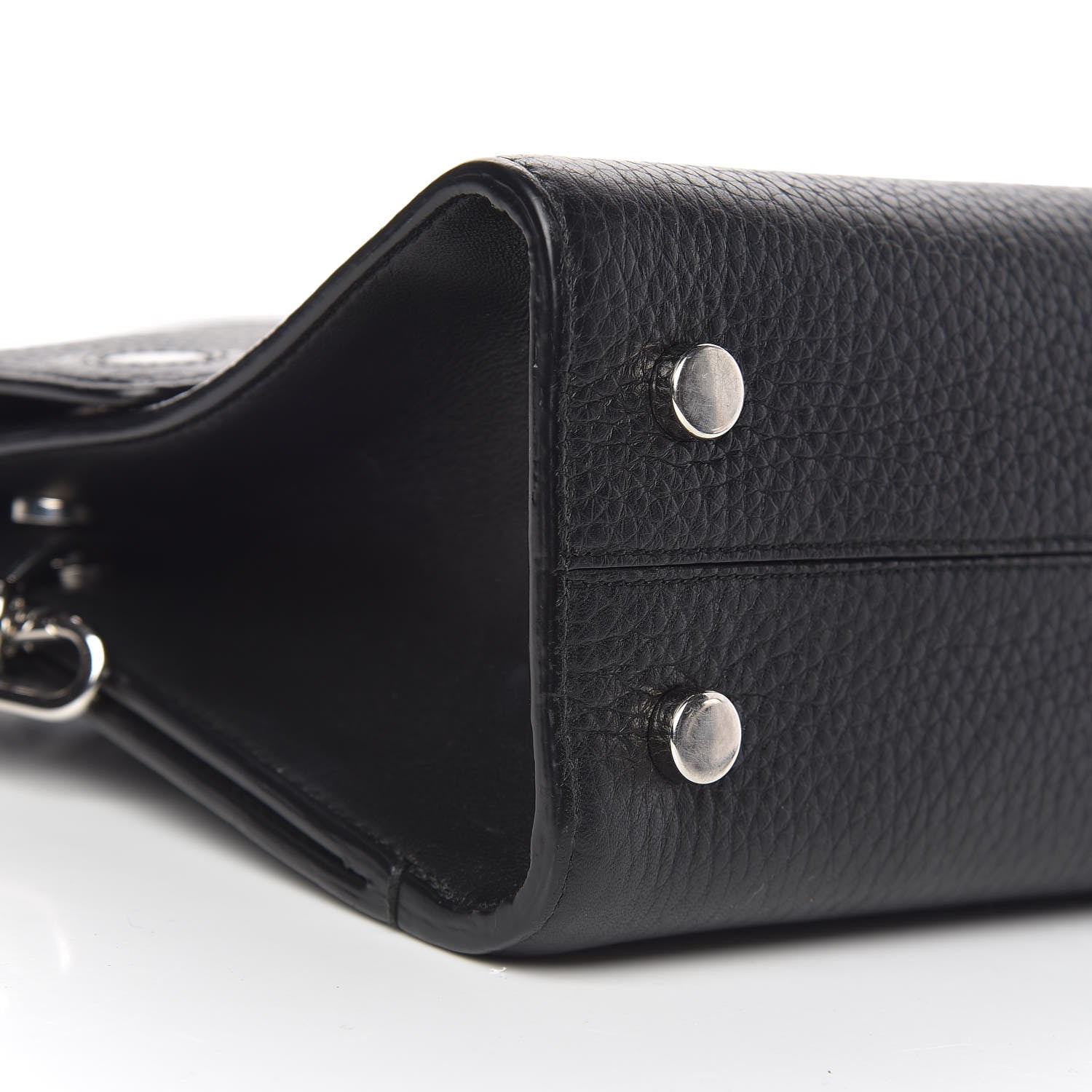Christian Dior Grained Calfskin Mini Diorever Flap Black 13 of 17