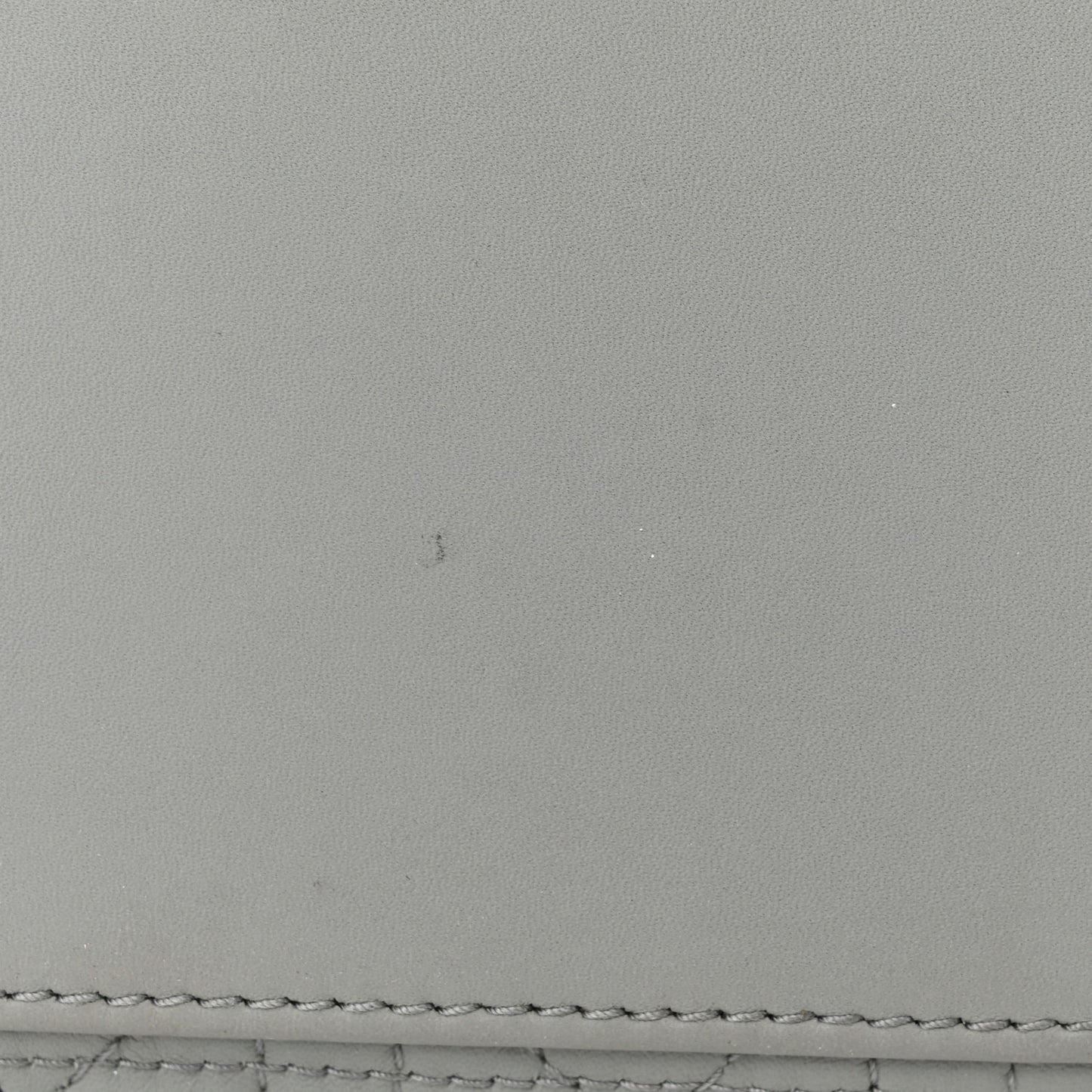 Ultra Matte Calfskin Cannage Large Lady Dior Grey Stone