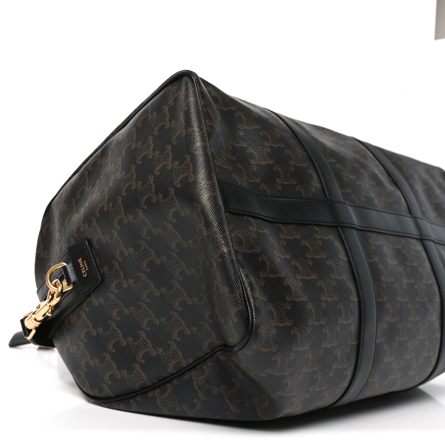 Celine Triomphe Canvas Medium Voyage Duffle Black 7 of 8