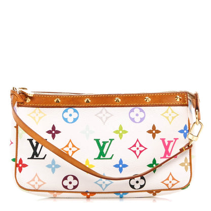 Louis Vuitton Monogram Multicolor Pochette Accessories White 1 of 9