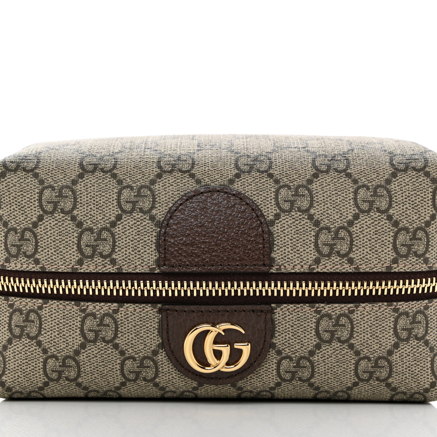 Gucci Soft GG Supreme Monogram Calfskin Medium Ophidia Cosmetic Case Beige Ebony New Acero 6 of 8