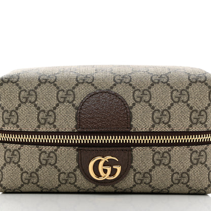 Gucci Soft GG Supreme Monogram Calfskin Medium Ophidia Cosmetic Case Beige Ebony New Acero 6 of 8