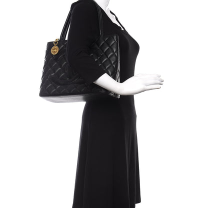 Chanel Caviar Quilted Medallion Tote Black 2 of 11