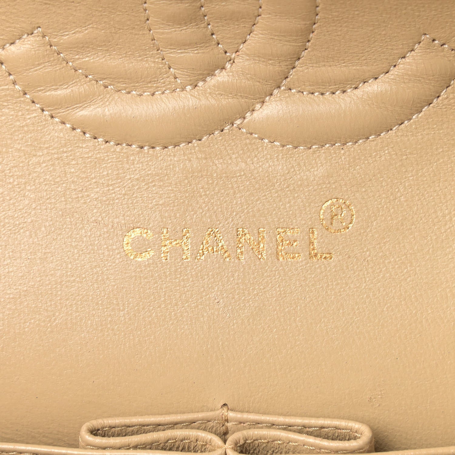 Chanel Lambskin Quilted Medium Double Flap Beige 6 of 14