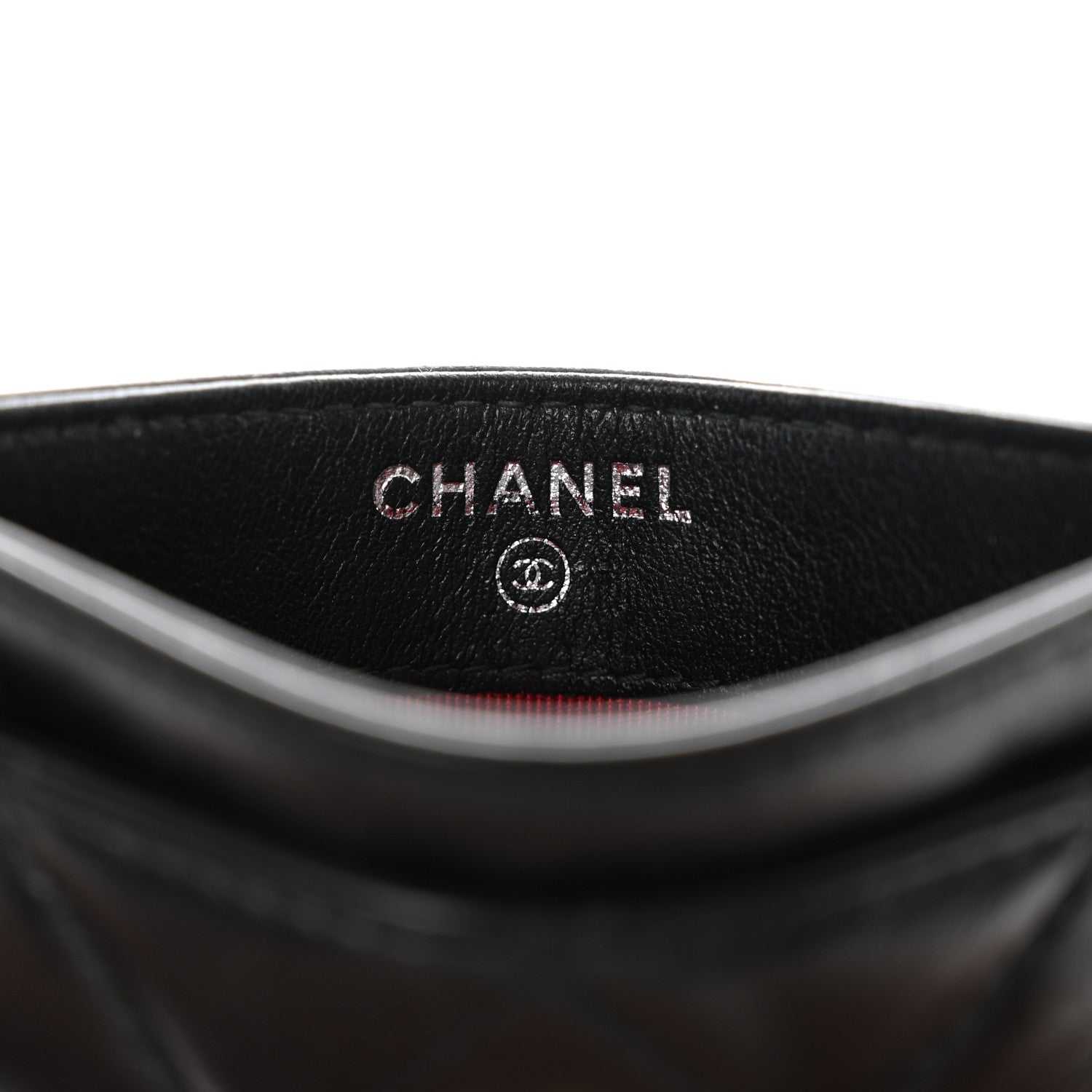 Chanel Aged Calfskin Quilted Gabrielle Card Holder Black 6 of 10