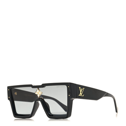 Louis Vuitton Acetate Swarovski Crystal Cyclone Sunglasses Z1578W Black 1 of 8