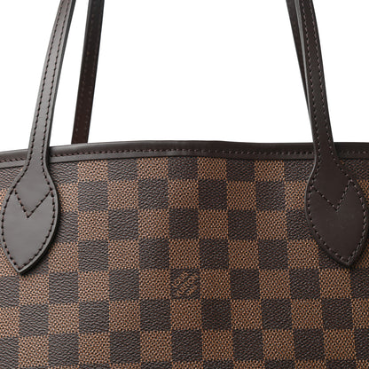 Louis Vuitton Damier Ebene Neo Neverfull MM Rose Ballerine 10 of 10