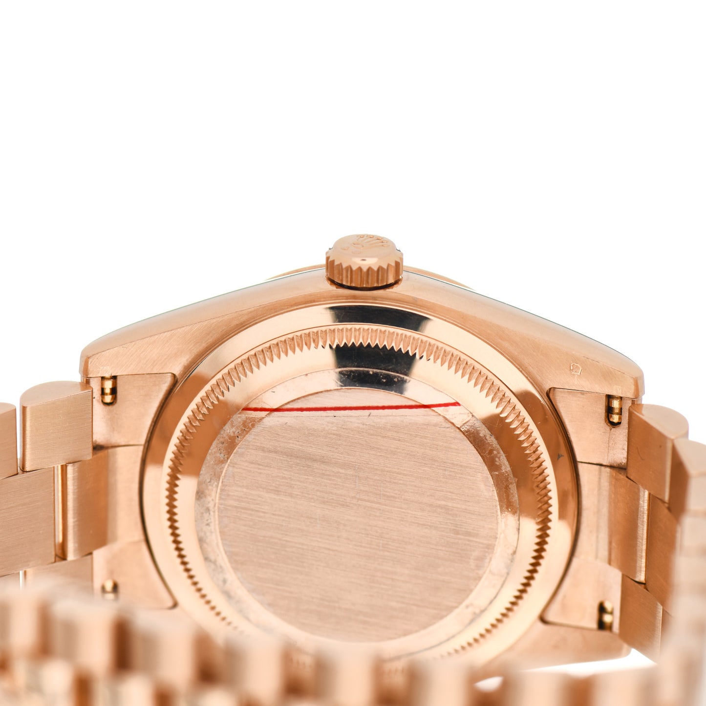 18K Everose Gold Diamond 36mm Oyster Perpetual Day-Date President Watch Rose 118235