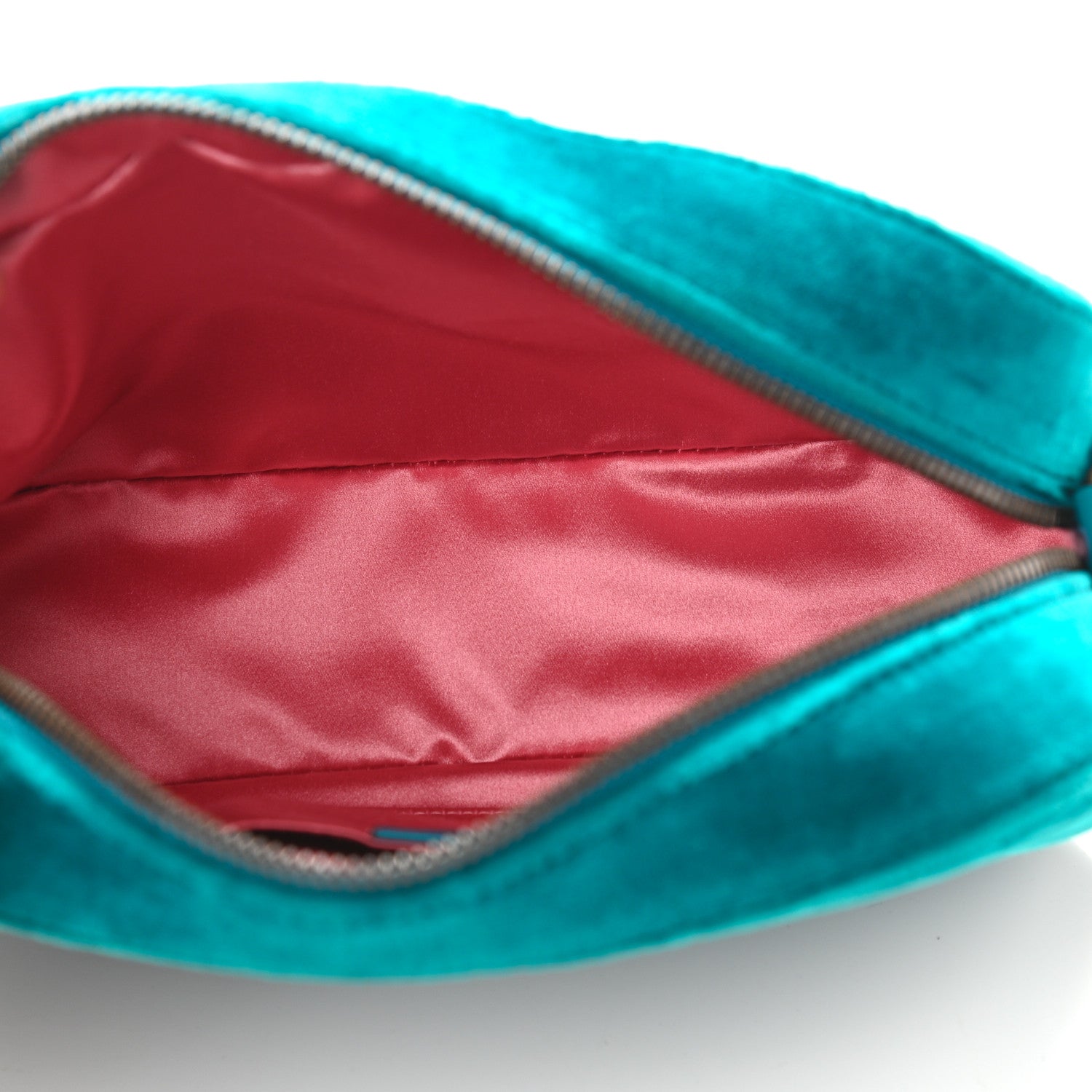 Gucci Velvet Matelasse Small GG Marmont Chain Shoulder Bag Pavone Cyan 5 of 10
