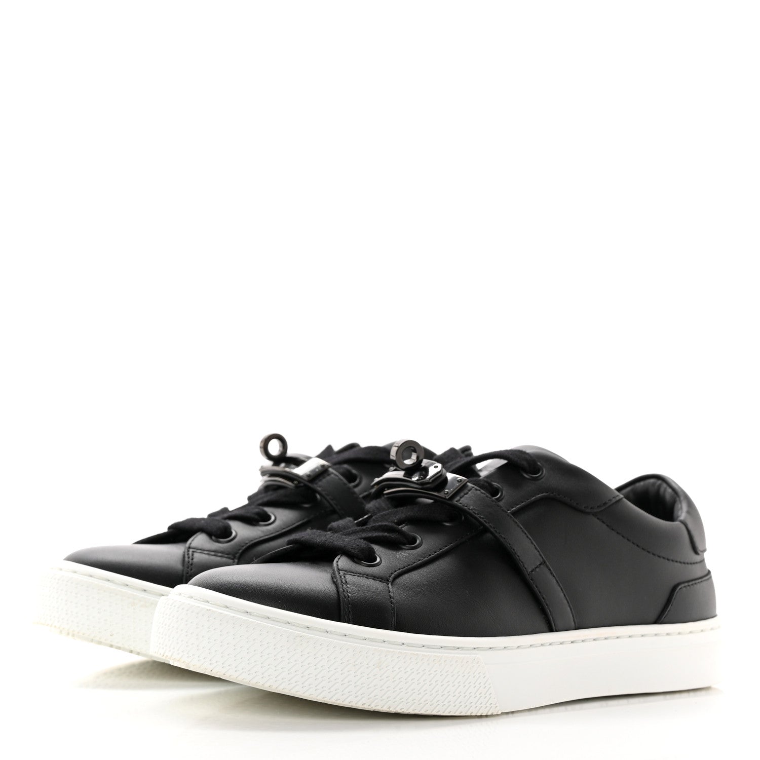 Hermes Calfskin Day Sneakers 35 Black 3 of 15