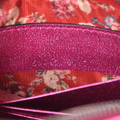 Gucci Laminated Nappa Trapuntata Mini Zumi Shoulder Bag Fuxia 7 of 9