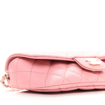 Chanel Lambskin Quilted Glasses Case With Chain Light Pink 5 of 10
