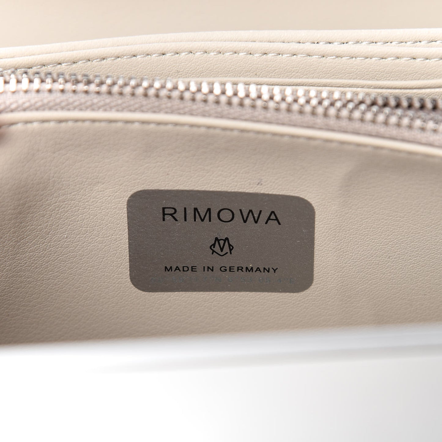 X RIMOWA Aluminum Personal Clutch On Strap Silver