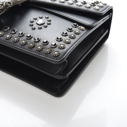Gucci Calfskin Studded Small Dionysus Shoulder Bag Black 6 of 9