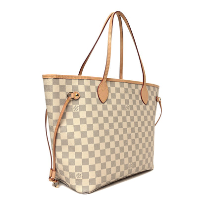 Louis Vuitton Damier Azur Neo Neverfull MM Rose Ballerine 4 of 11