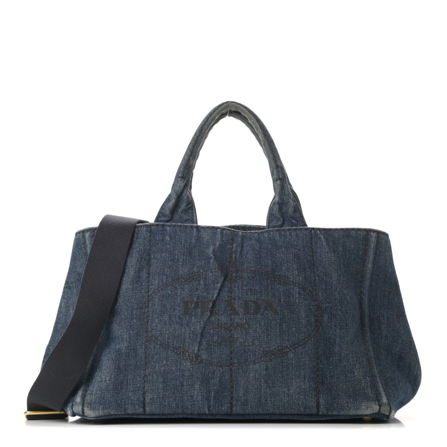 Denim Logo Tote Avio