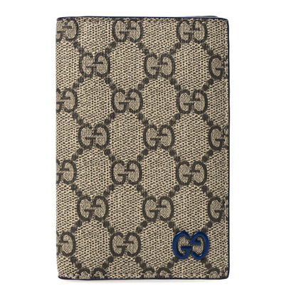 Gucci GG Supreme Monogram Bi-Color Long Card Case Beige Dark Brown 1 of 8