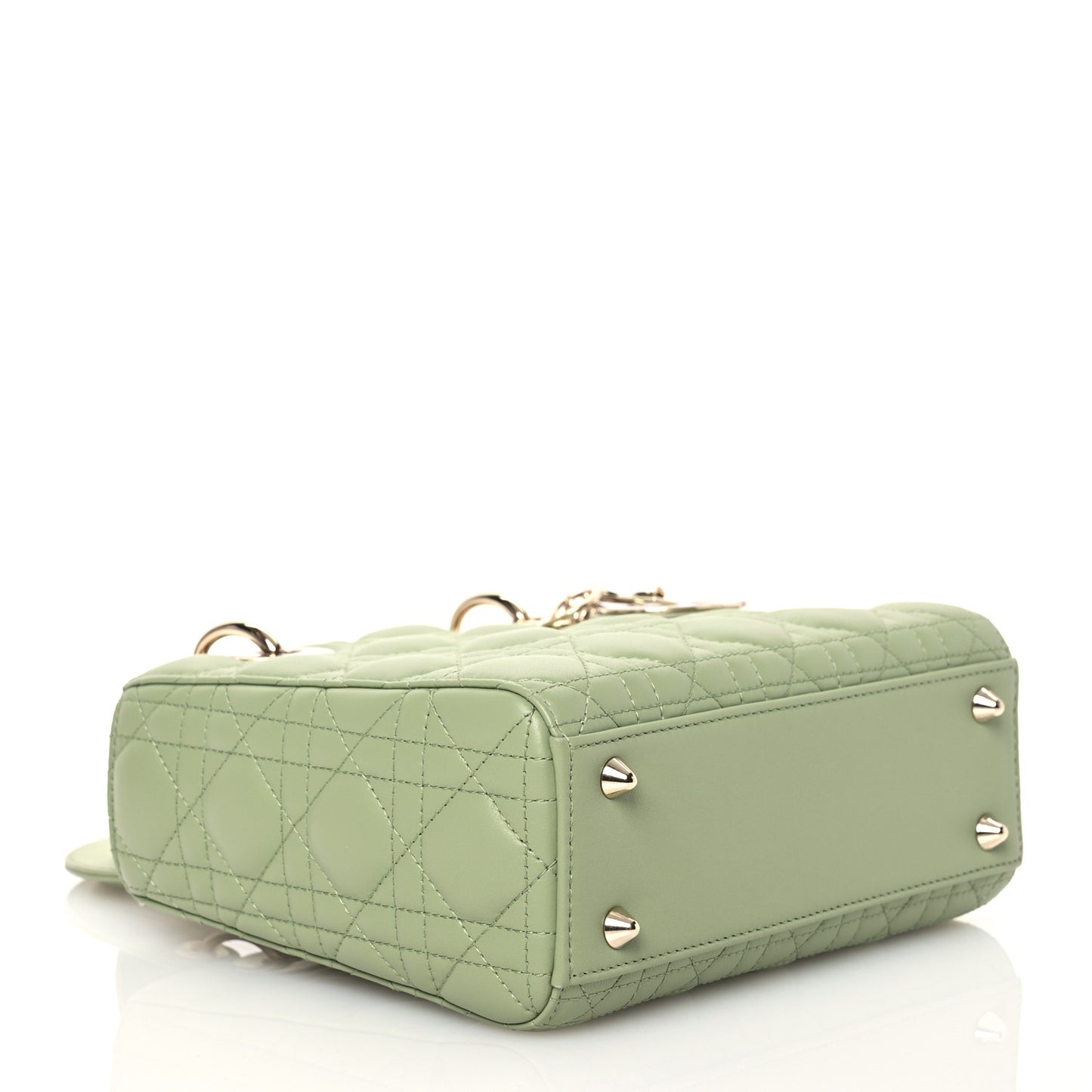Lambskin Cannage Small My ABCDior Lady Dior Green
