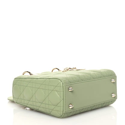 Christian Dior Lambskin Cannage Small My ABCDior Lady Dior Green 4 of 15