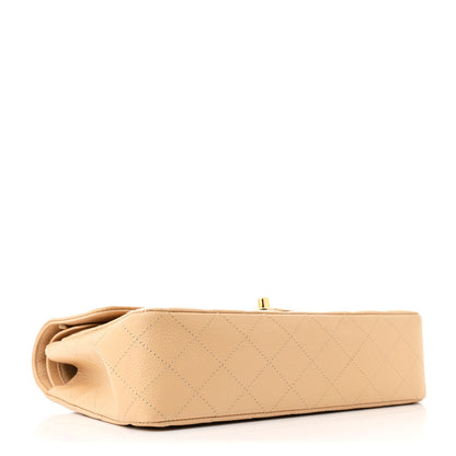 Chanel Caviar Quilted Medium Double Flap Beige 4 of 12