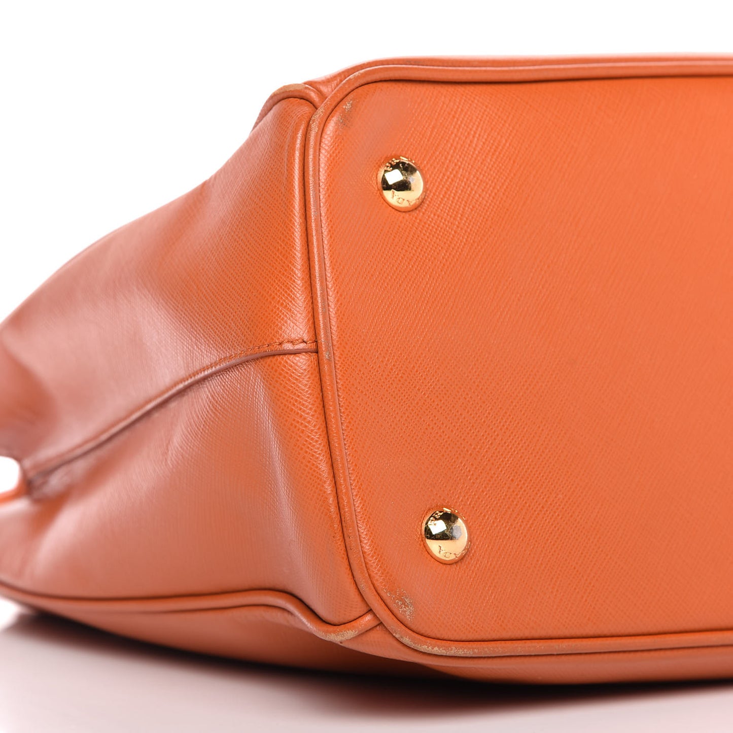 Saffiano Lux Small Tote Papaya