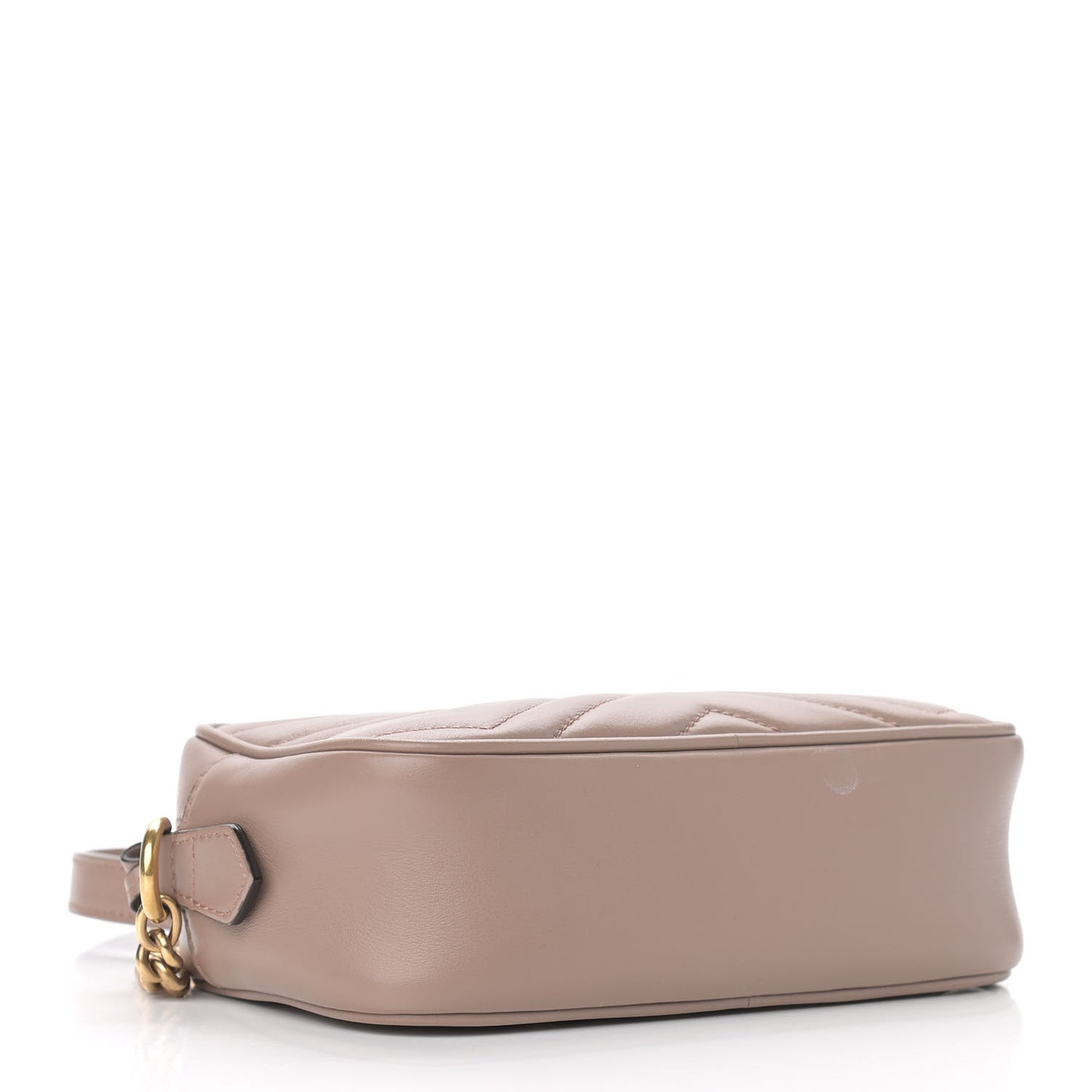Calfskin Matelasse Mini GG Marmont Chain Shoulder Bag Porcelain Rose