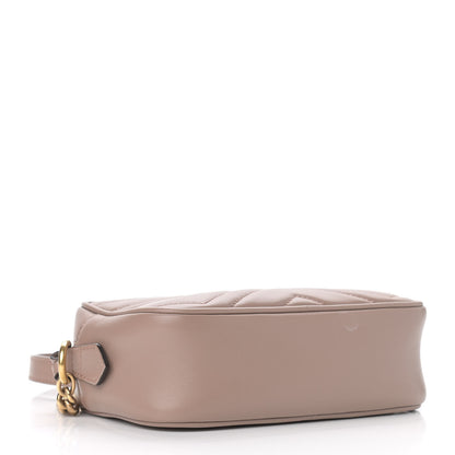 Gucci Calfskin Matelasse Mini GG Marmont Chain Shoulder Bag Porcelain Rose 4 of 13