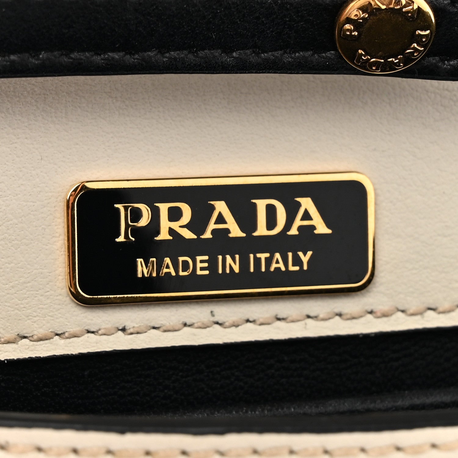Prada City Calf Saffiano Cahier Bag Talco Black 6 of 11