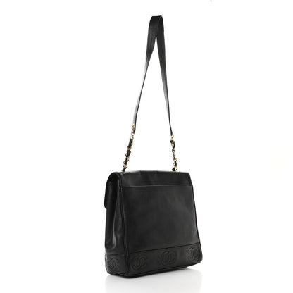 Chanel Caviar Flap Shoulder Bag Black 2 of 8
