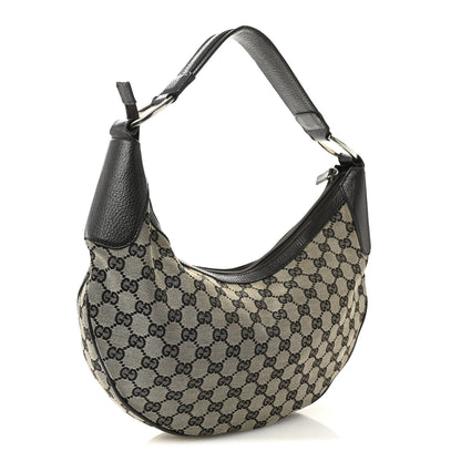 Gucci Monogram Half Moon Hobo Dark Brown 3 of 12