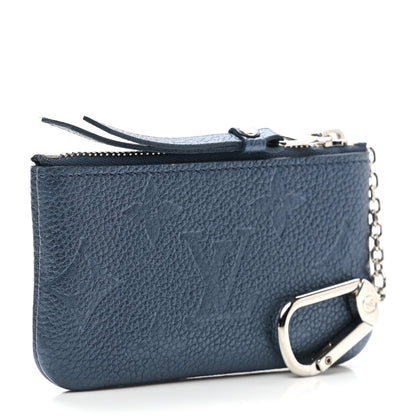 Louis Vuitton Metallic Empreinte Monogram Giant Key Pouch Navy Nacre 3 of 6