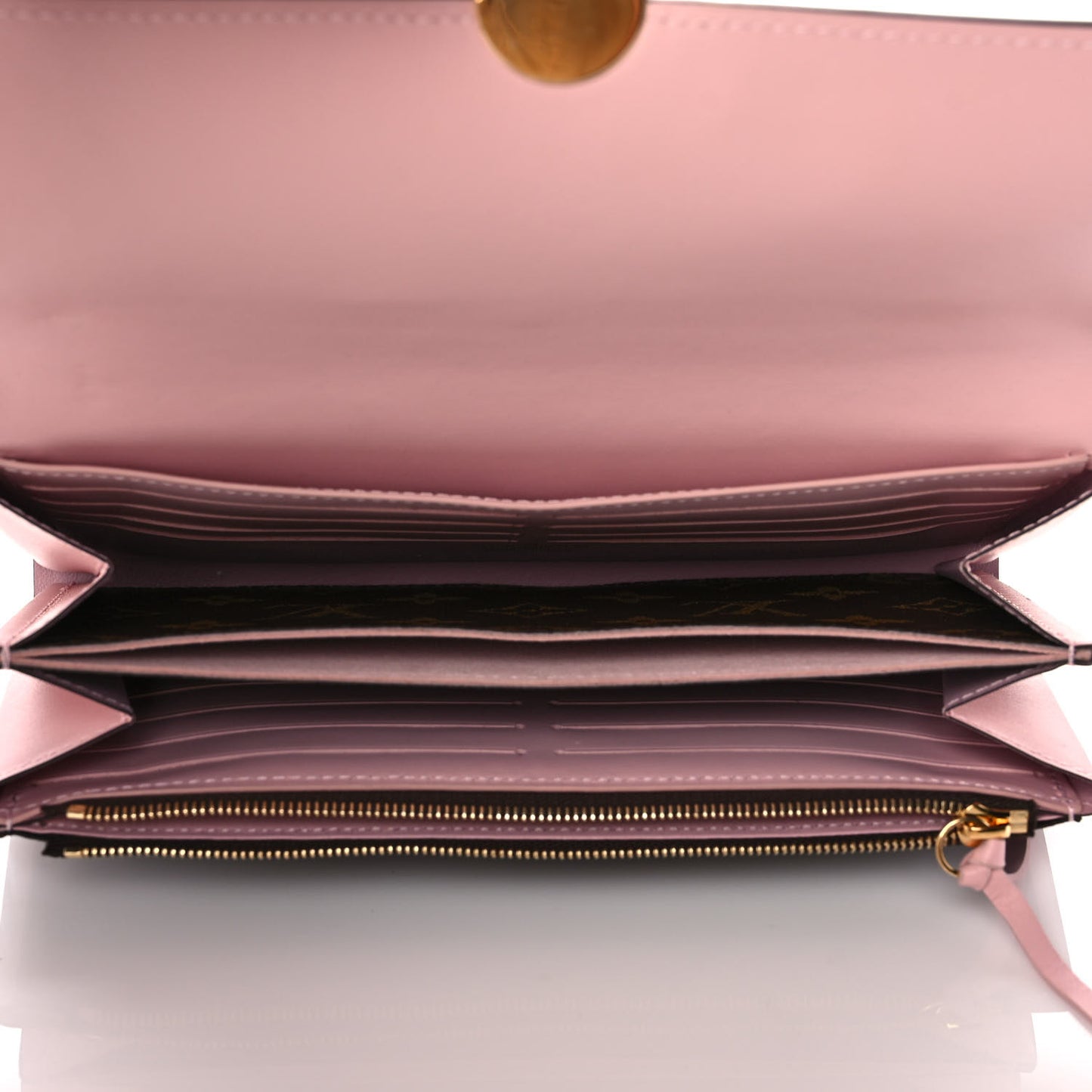 Monogram Flore Wallet Rose Ballerine