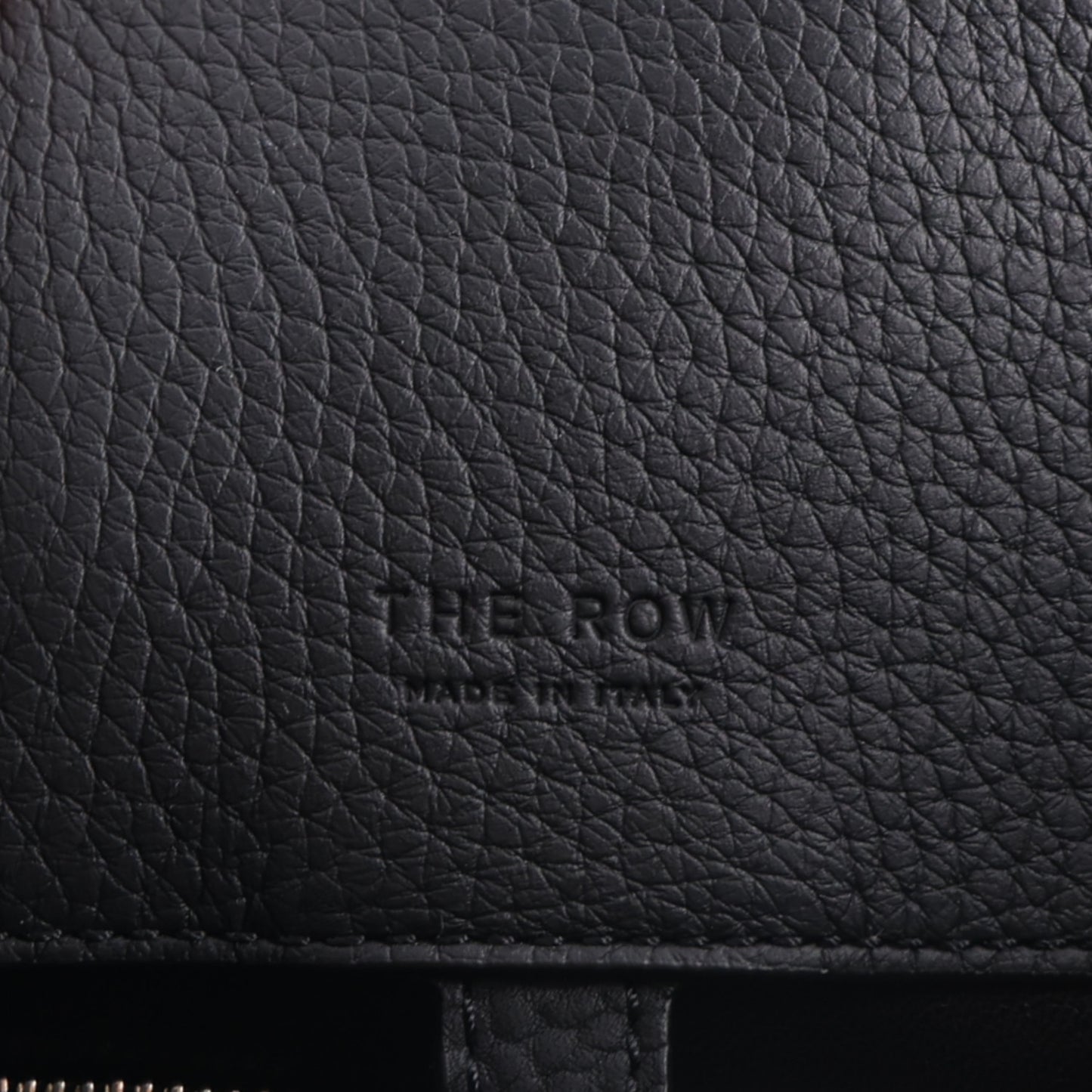 Matte Grained Calfskin Margaux Shoulder 12 Black