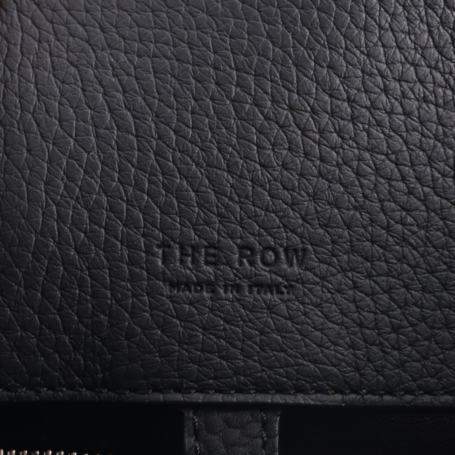 The Row Matte Grained Calfskin Margaux Shoulder 12 Black 5 of 8