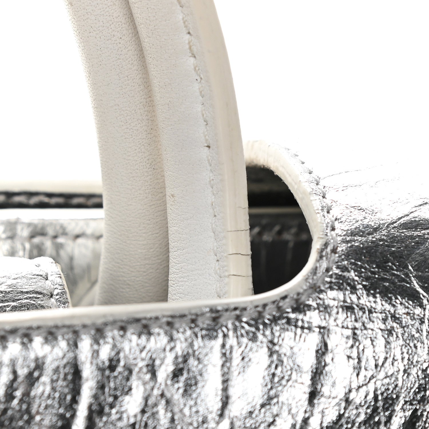 Christian Dior Metallic Calfskin Large Diorever Flap Silver 12 of 12
