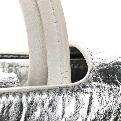 Christian Dior Metallic Calfskin Large Diorever Flap Silver 12 of 12