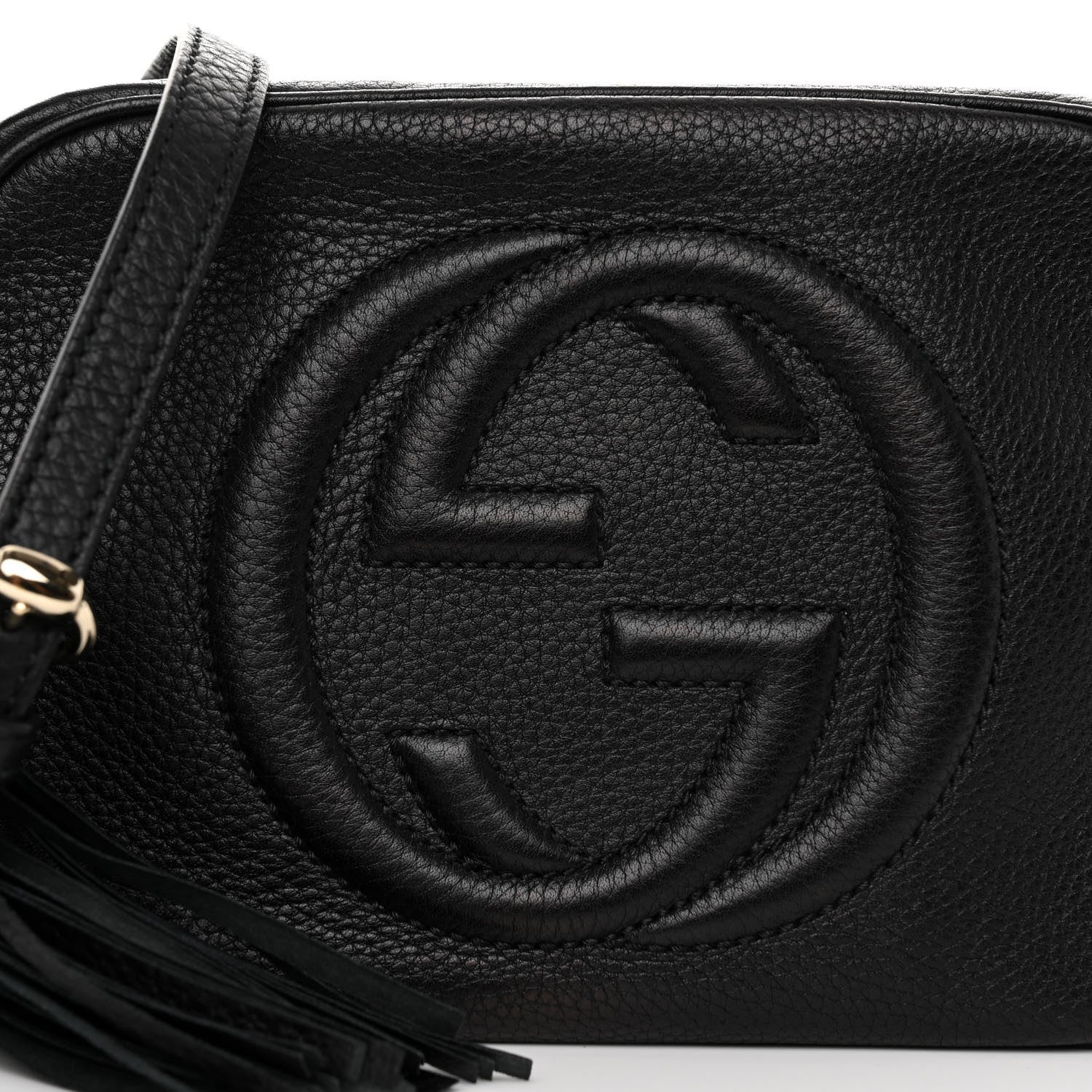 Gucci Pebbled Calfskin Small Soho Disco Bag Black 8 of 10