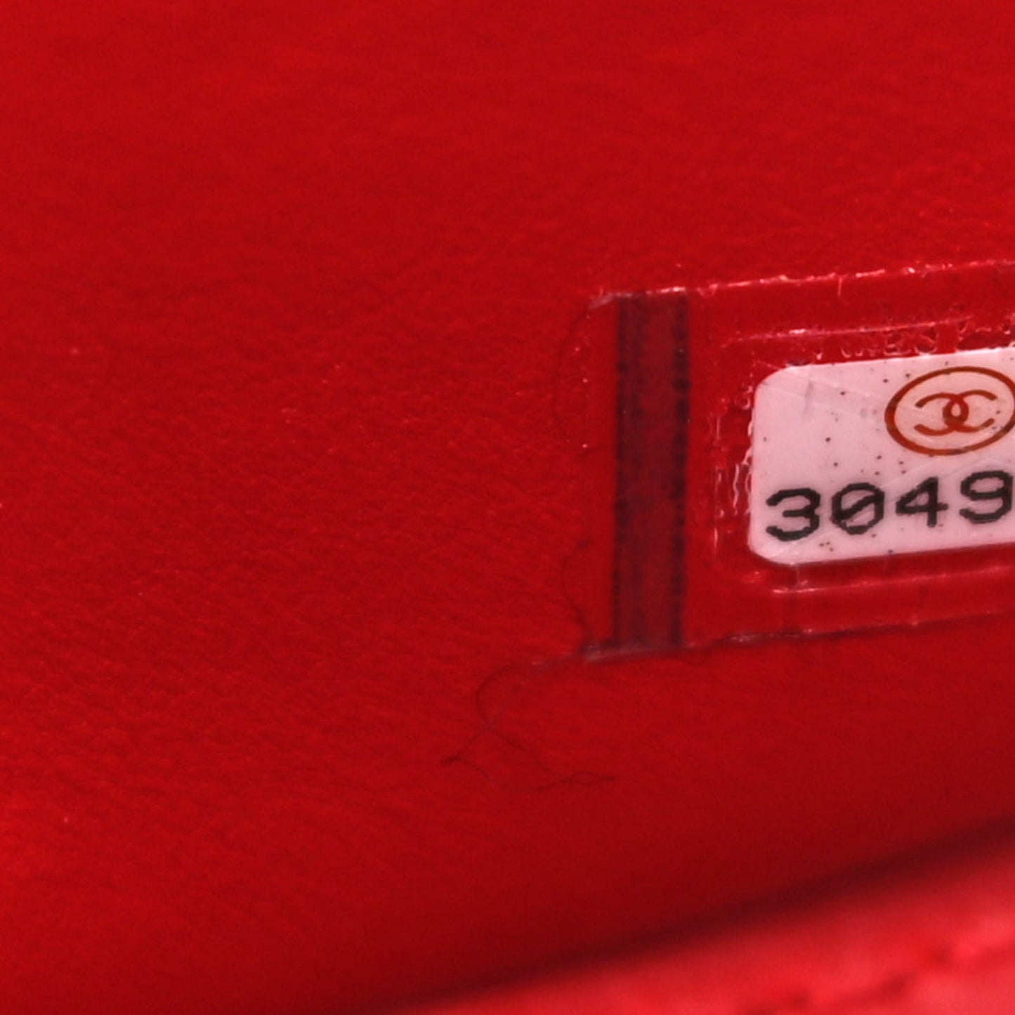 Calfskin Quilted Nailed CC Flap Bag Red