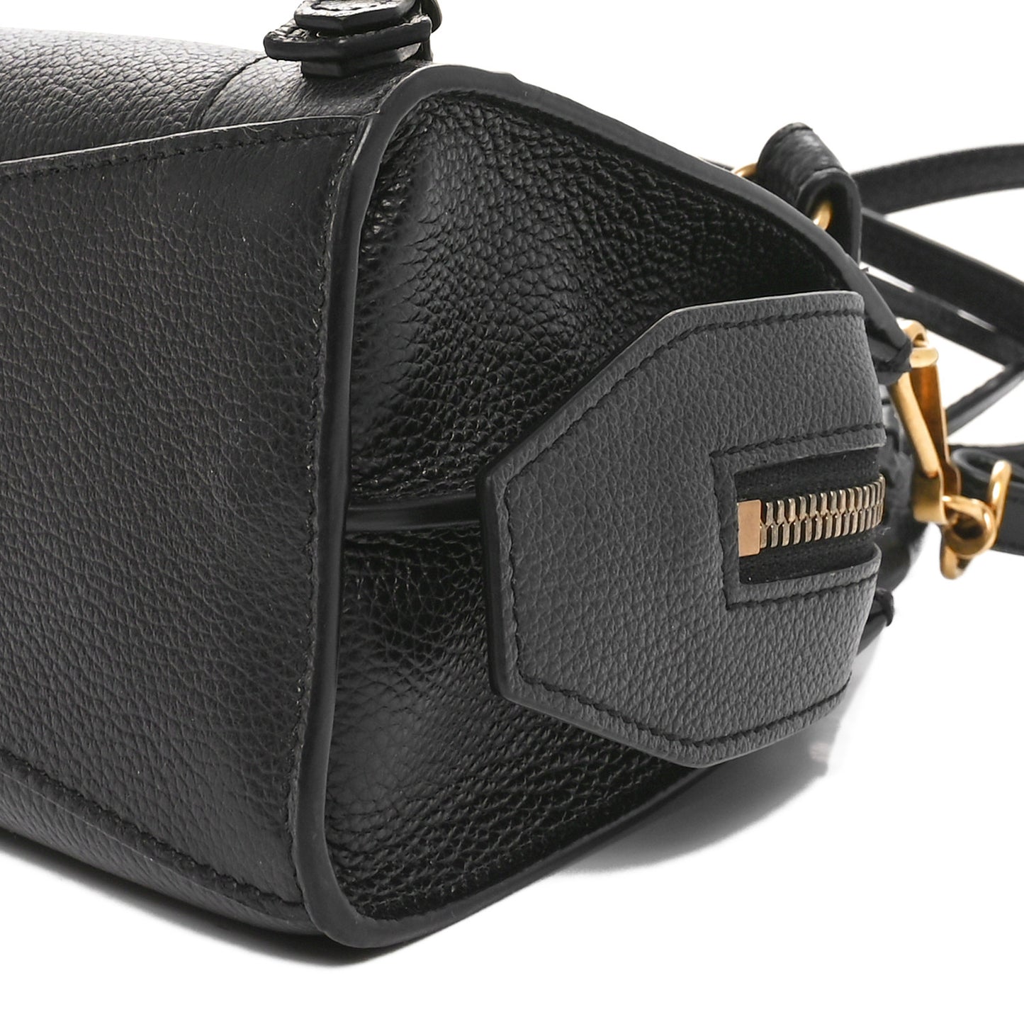Grained Calfskin Neo Classic Gold Hardware Mini City Black