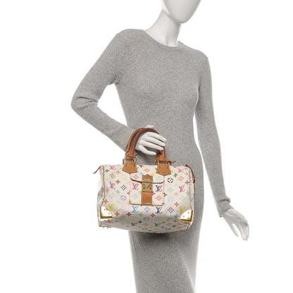 Louis Vuitton Monogram Multicolor Speedy 30 White 2 of 9