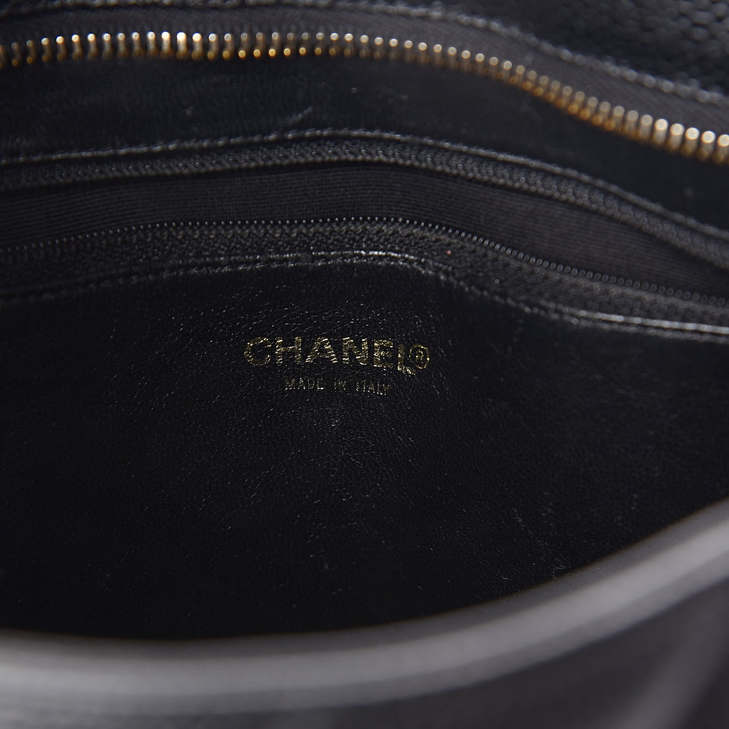 Caviar Quilted Medallion Tote Black