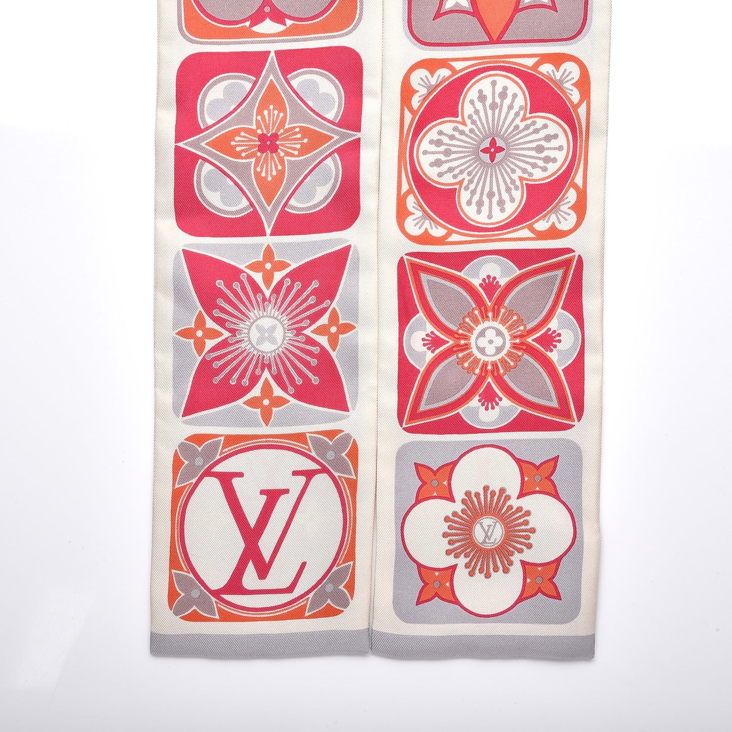Silk Kamonogram Bandeau Corail