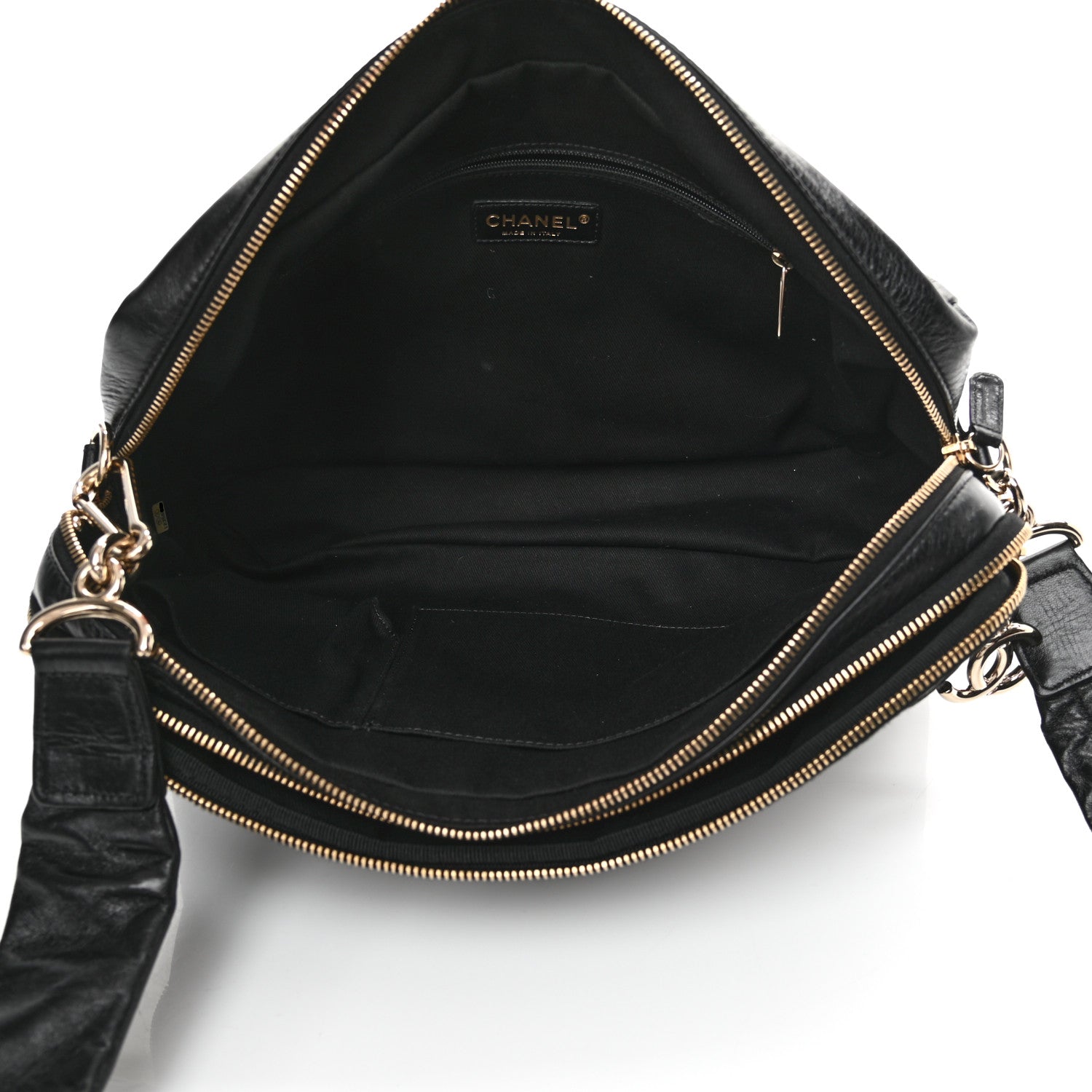 Chanel Lambskin Jersey Scales Camera Case Black 4 of 13