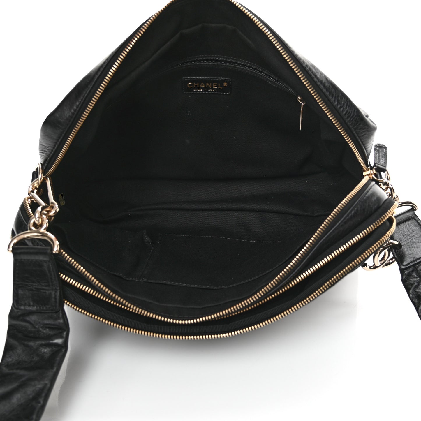 Lambskin Jersey Scales Camera Case Black