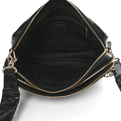 Chanel Lambskin Jersey Scales Camera Case Black 4 of 13