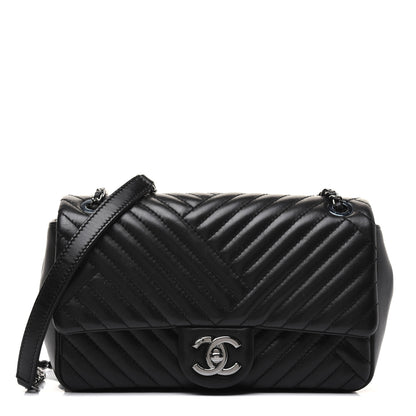 Chanel Lambskin Small CC Crossing Flap Black 1 of 17