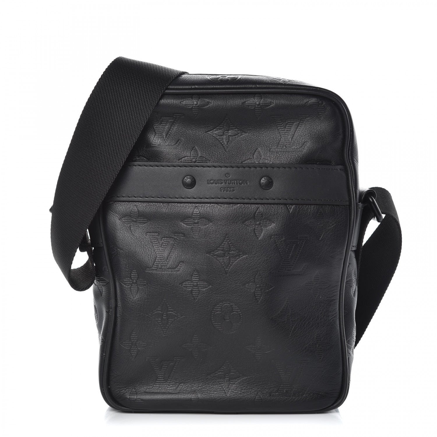 Louis Vuitton Calfskin Monogram Shadow Danube PM Black 1 of 10