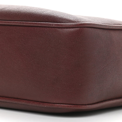 Saint Laurent Lambskin Monogram Lou Camera Bag Burgundy 6 of 14